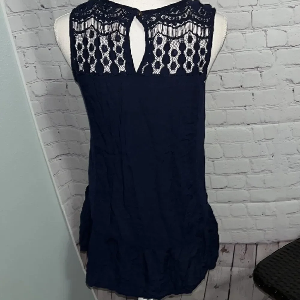 Knox Rose - Navy Blue Sleeveless Top - S
